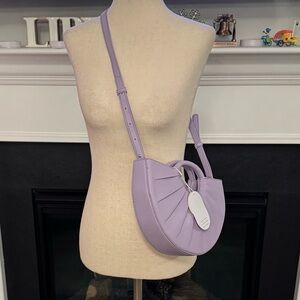 💜 Melie Bianco “Karlie” Lilac Vegan Crossbody Bag (NWT)